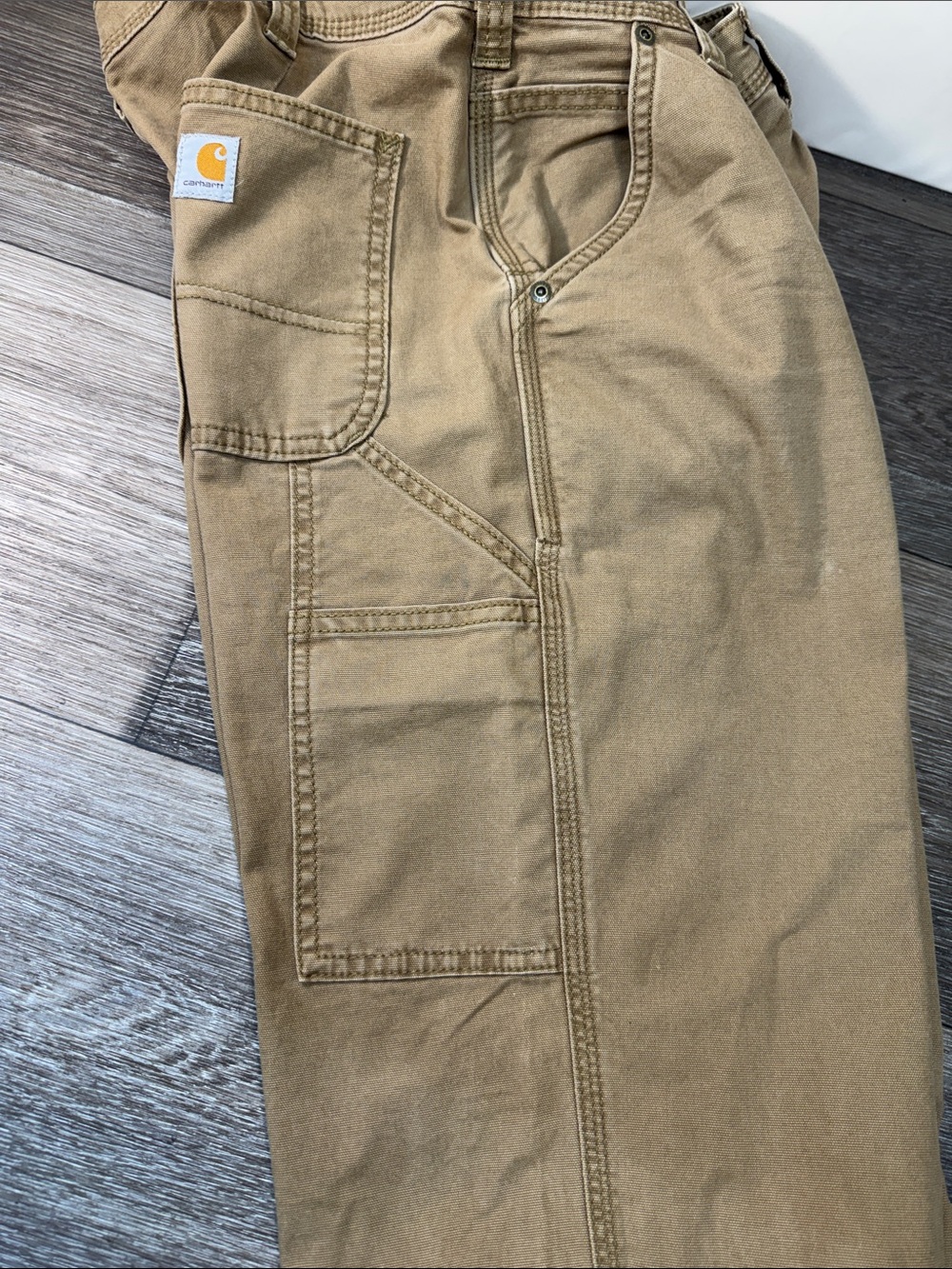Carhartt Original Fit Work Pants in Khaki woman’s size 10 - Picture 6 of 6